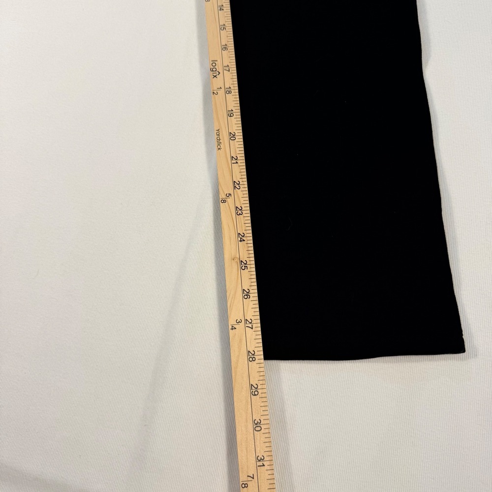 Quince‎ Womens Ultra-Stretch Ponte Straight Leg Pants Black Size L Business Work - Picture 3 of 11